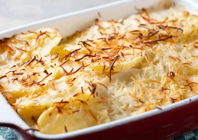 Fuente llega de patatas gratinadas en soy50plus