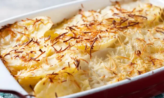 Patatas gratinadas con queso