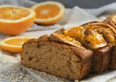 Bizcocho de naranja con avena y zumo de naranja receta soy50plus