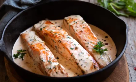 Salmón a la crema